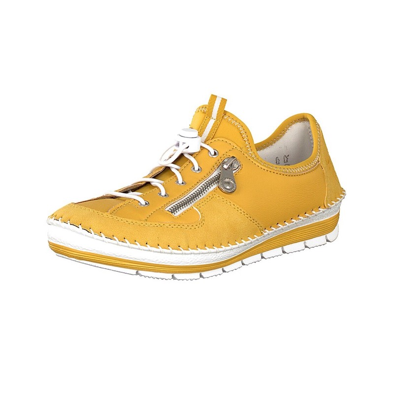 Damske Slip On Rieker 49663-68, Žlté